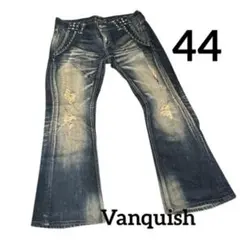 Vanquish スタッズ ダメージ フレアデニム 平成　44 古着　ジーンズのサムネイル
