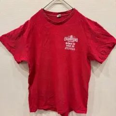 美品✨️一点もの 赤 半袖Tシャツ 夏服 ロゴ レディース メンズ トップス レア