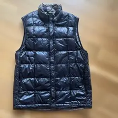 【モンベル】スペリオダウン ラウンドネックベスト ブラック メンズSサイズ