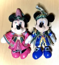 ディズニーシー　ミッキー　ミニーぬいぐるみバッジセット　ハロウィン2019