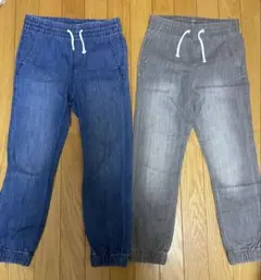 デニムジョガーパンツ 8-9Y 2色セット