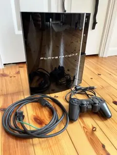 【ジャンク】PlayStation 3 本体 コントローラー・電源線 ブラック