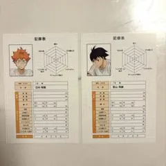 ハイキュー!! 体力測定フェア 特典ポストカード<日向翔陽&影山飛雄>セット