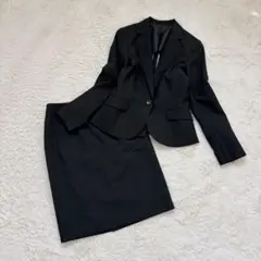 美品✨洗える✨スーツセレクト　スカートスーツ　ビジネススーツ　背抜き　9号
