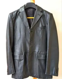 【美品】COMME CA DU MODE MEN 牛革 レザージャケット 黒