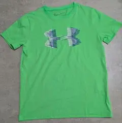 UNDER ARMOURネオングリーンロゴ Tシャツ（150cm）