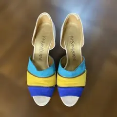 Yves Saint Laurent カラフルパンプス