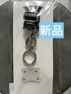 新品！familiar スマホショルダーストラップ 黒チェック