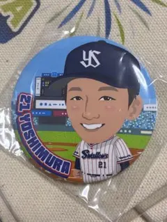 東京ヤクルトスワローズ スワローズガチャ　缶バッジ 吉村貢司郎