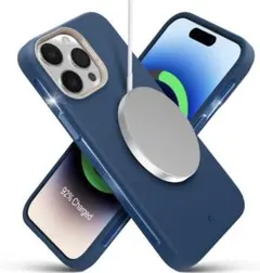 iPhone14ProMaxケース　シリコン　MagSafe ストラップ付き