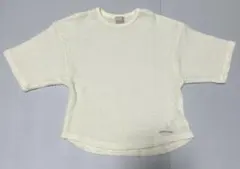 petit main クリーム色 半袖Tシャツ