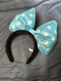 ミニーマウス 水玉リボンカチューシャ