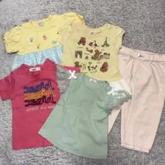 女の子 夏服まとめ売り‪ Tシャツ・パンツ 80〜95cm