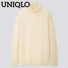 ユニクロ UNIQLO プレミアムラムタートルネックセーター 長袖 タートル 白