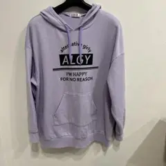 ALGY ラベンダー フード付きパーカー