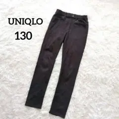 UNIQLO　ユニクロ　キッズ　130　ヒートテックレギンスパンツ　黒　f217