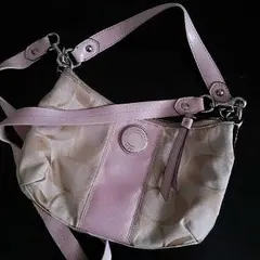 【COACH】 2WAY ショルダーbag ピンク