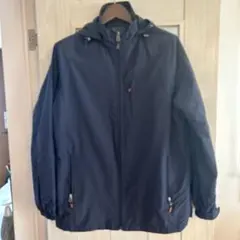 4XL防水・防風 マウンテンパーカー ビッグサイズ ネイビー アウトドア 登山