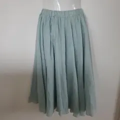 ミントグリーン フレアスカート