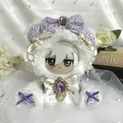 おすわりぬい服 小花柄 黄色 ねこ耳 ちびぐるみ【C03】 - メルカリ