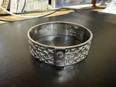 COACH コーチ　シグネチャーバングル　シルバー
