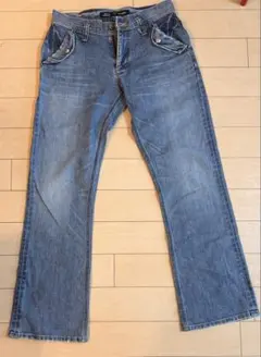 【美品】Wrangler ブーツカットデニム ブルー　W0527 ラングラー