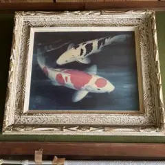 春杏 絵画 鯉の水彩画 アンティーク - メルカリ