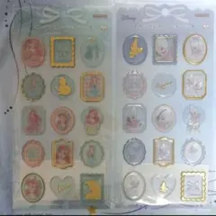 ディズニー　レリーフデコレーションシール　アリエル　オイスター　正規品