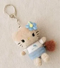 新品　me %ローリーズファーム　日焼けハローキティ　キーホルダー　ギャルブルー