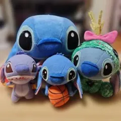 スティッチぬいぐるみ4点セット ディズニー スティッチ ぬいぐるみ マスコット 4点セット - メルカリ