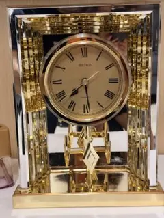 SEIKO 置時計 ゴールド クォーツ