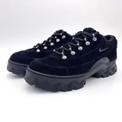 【美品】ナイキ ラハール ブラック レザー スエード ブーツ 厚底 24cm