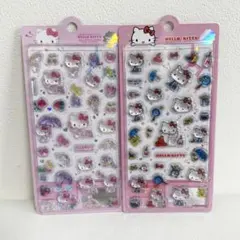 【早い者勝ち☆数量限定☆】キティ立体シール2枚セット 海外正規品