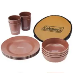 Coleman 食器セット 1セット増量、4枚おまけ付き