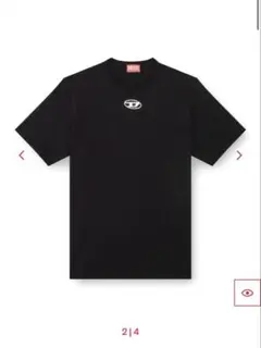 DIESEL オーバルD ブラック Tシャツ