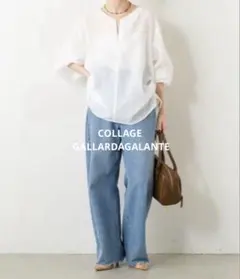 ガリャルダガランテ 美品 25SS ハーフスリーブウエストシェイプシャツ 