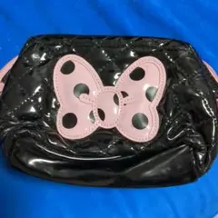 ミニーマウス ポーチ 黒