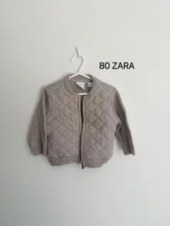 【格安】80 ZARA ベビー カーディガン キルティング ベージュ