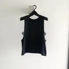 NIKEサイドオープンタンクトップSブラックのサムネイル