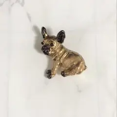 人気 フレンチブルドッグ 犬 エナメル ブローチ
