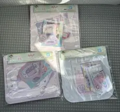 プリキュア 一番くじ H賞 ジッパーバッグ&ステッカー 3種 セット