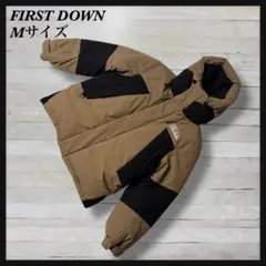 【新品級】 FIRST DOWN ファーストダウン ダウンジャケット キャメル