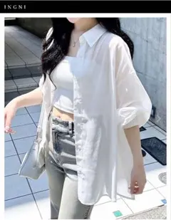 INGNI シアービックシャツ ホワイトのサムネイル