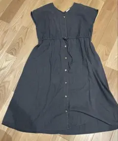 earth music&ecology 半袖ワンピース M チャコールグレー