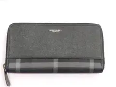 ブラックレーベルクレストブリッジ 長財布 ラウンドファスナー
