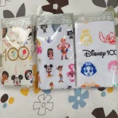 希少。オリジナルDisney 100周年エコバッグ3個セット。キリンノベルティ。