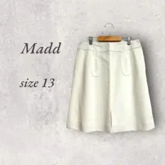 Madd/膝丈スカート/白/13/高みえ/裏地付き/清潔感/春夏/No.1946