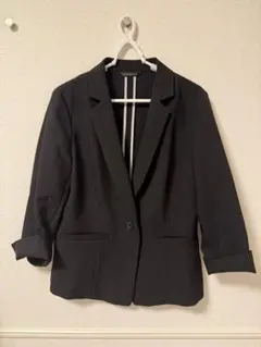 本日中お値下！ブラック ブレザー ロールアップ袖