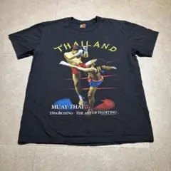 Joli golf ムエタイ　半袖　tシャツ　黒　ブラック　格闘技　L