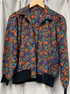 下北沢古着　昭和レトロ　ノーカラージャケット Lサイズ　高円寺　パナマボーイ